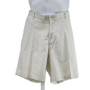 PETER MILLAR Men's Pima Cotton Spandex White Chino Shorts Size 40